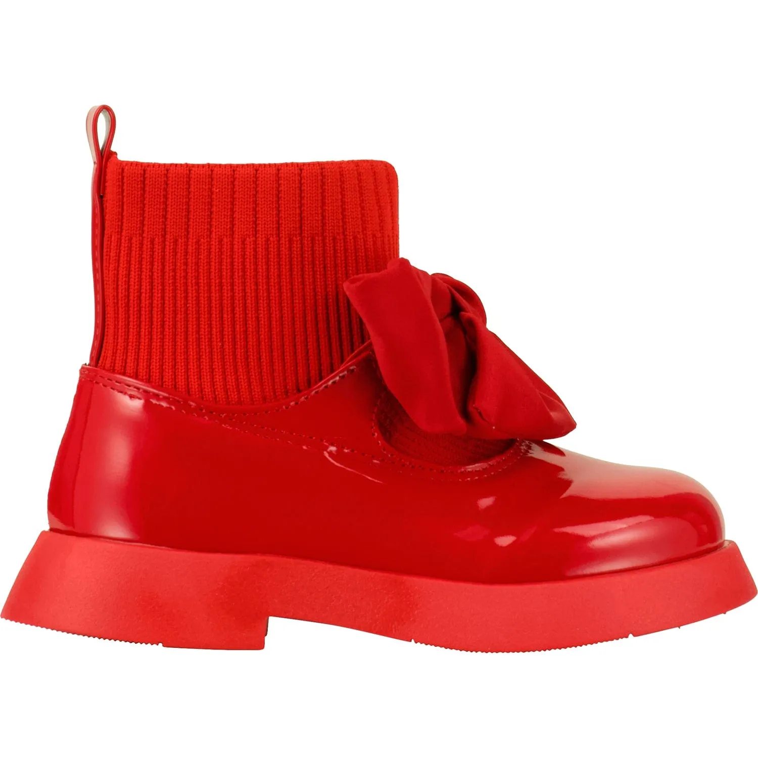 A DEE - Back To School Mary Jane Sock Wellington - Red