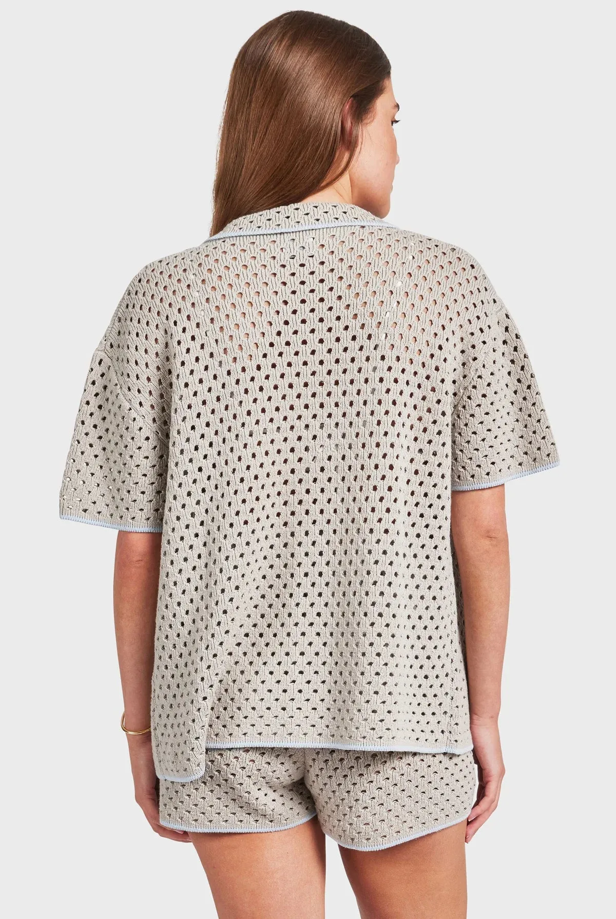 Academy Brand - Farrah Crochet Shirt - Seasponge