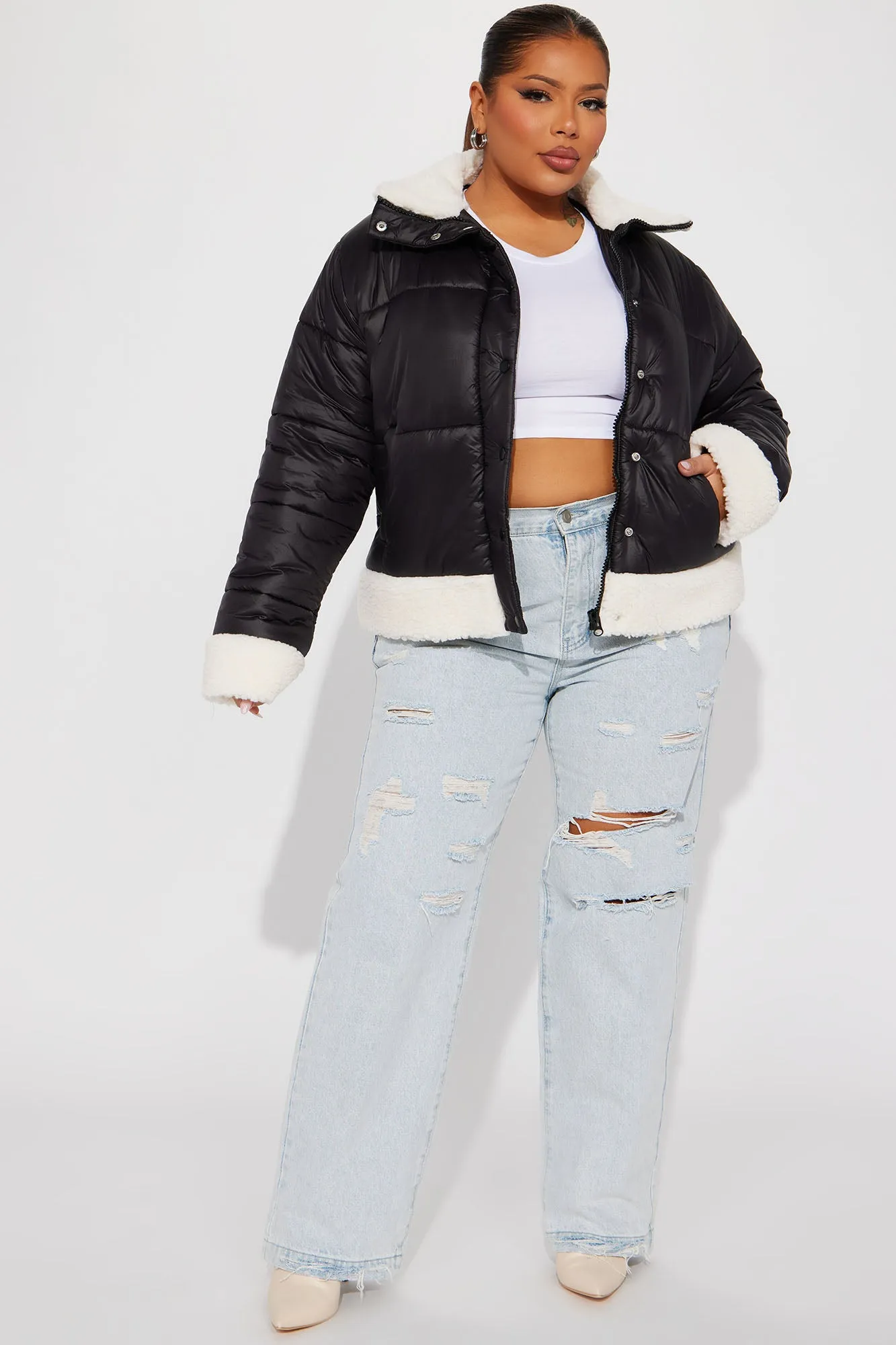 Ain't No Other Puffer Jacket - Black