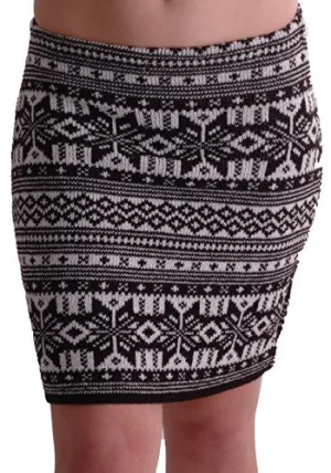 Aztec Cozy Knitted Skirt