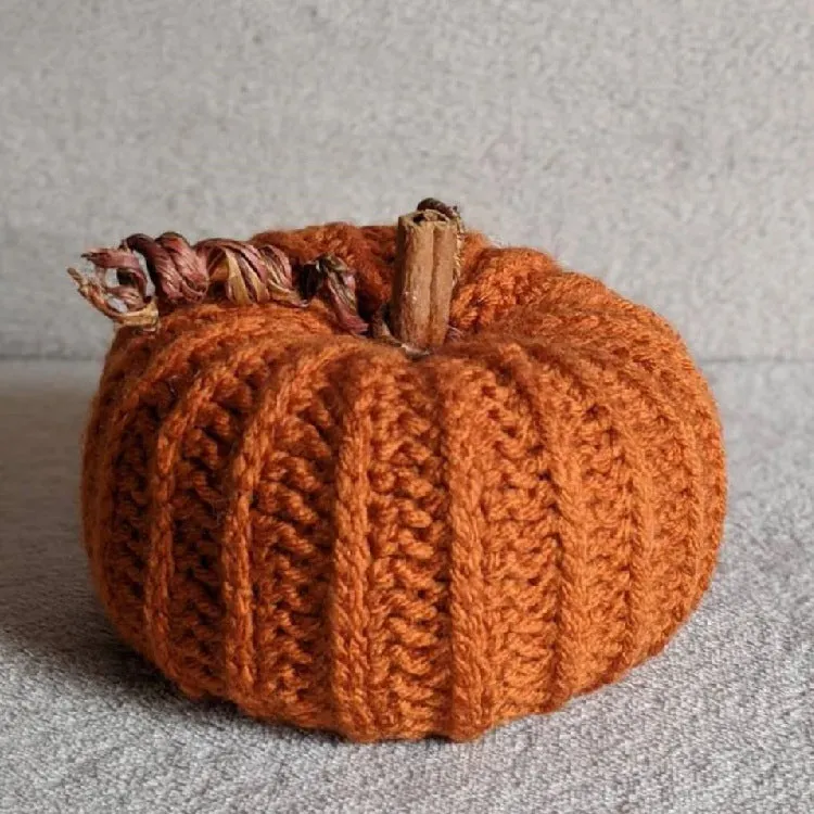 Bulk 6" Crochet Pumpkin Hand Knit Home Accent Wholesale