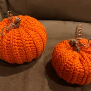 Bulk 6" Crochet Pumpkin Hand Knit Home Accent Wholesale