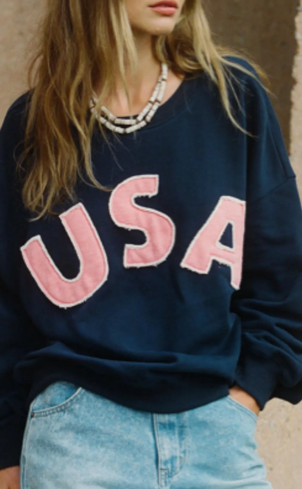 By Together USA Patch Sweatshirt