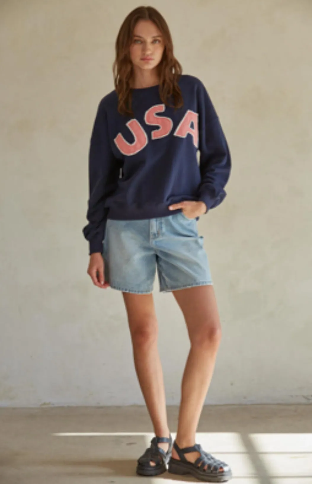 By Together USA Patch Sweatshirt