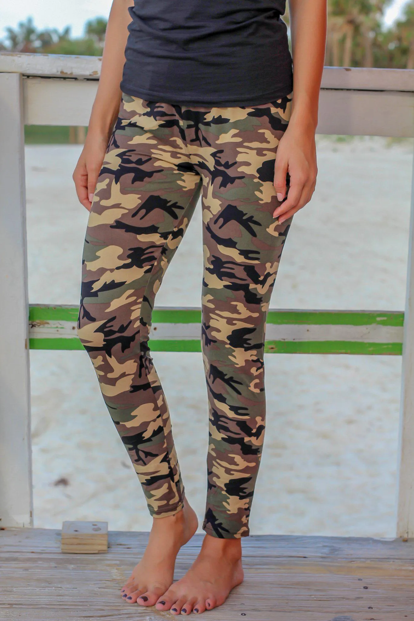 Camo Print Leggings