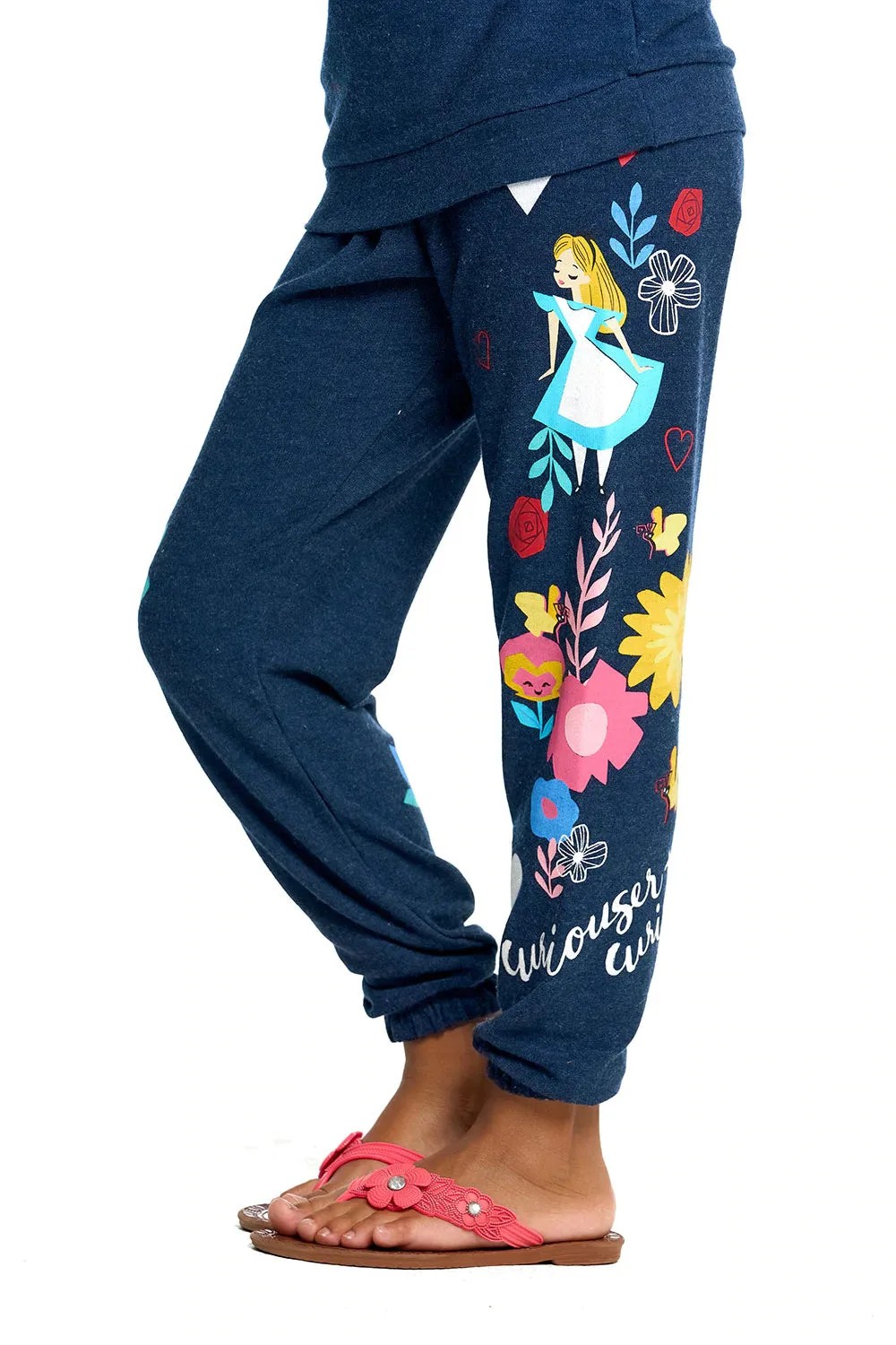 Chaser   Disney Alice in Wonderland Mash Up Cozy Knit Pants