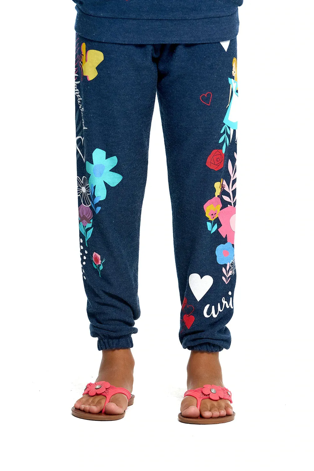 Chaser   Disney Alice in Wonderland Mash Up Cozy Knit Pants