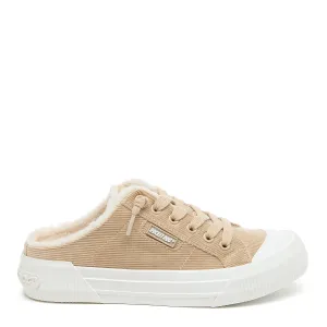 Cheery Natural Corduroy Mule Sneaker