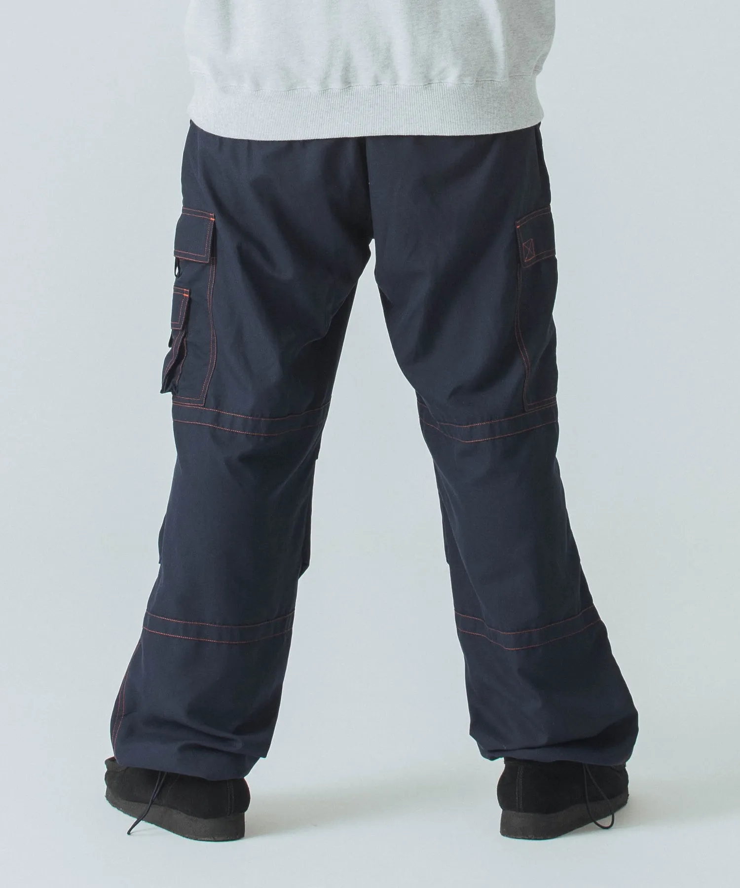 CONTRAST STITCH CARGO PANTS