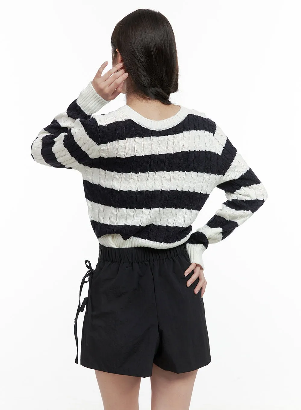 Cozy Stripe Knit Sweater OG409