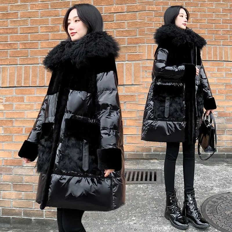 Down Filled Faux Fur Puffer Jacket