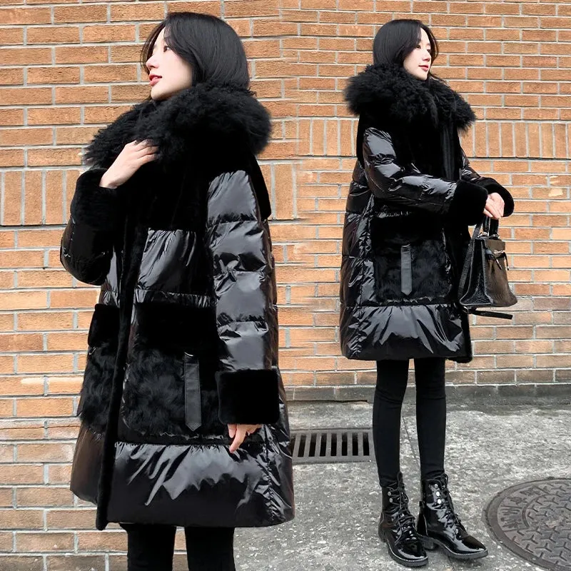 Down Filled Faux Fur Puffer Jacket