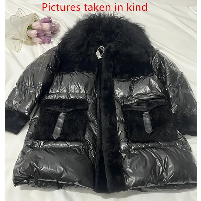 Down Filled Faux Fur Puffer Jacket