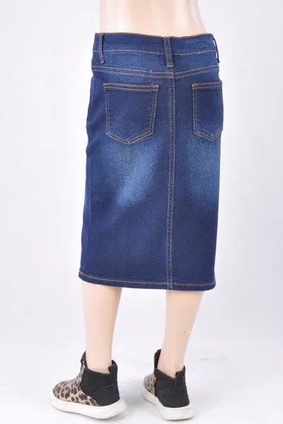 Girls Amelia Denim Skirt