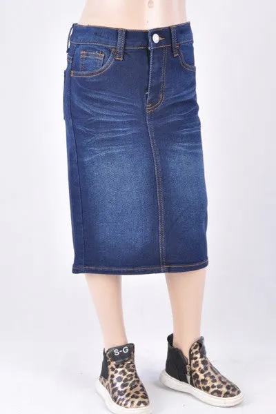 Girls Amelia Denim Skirt