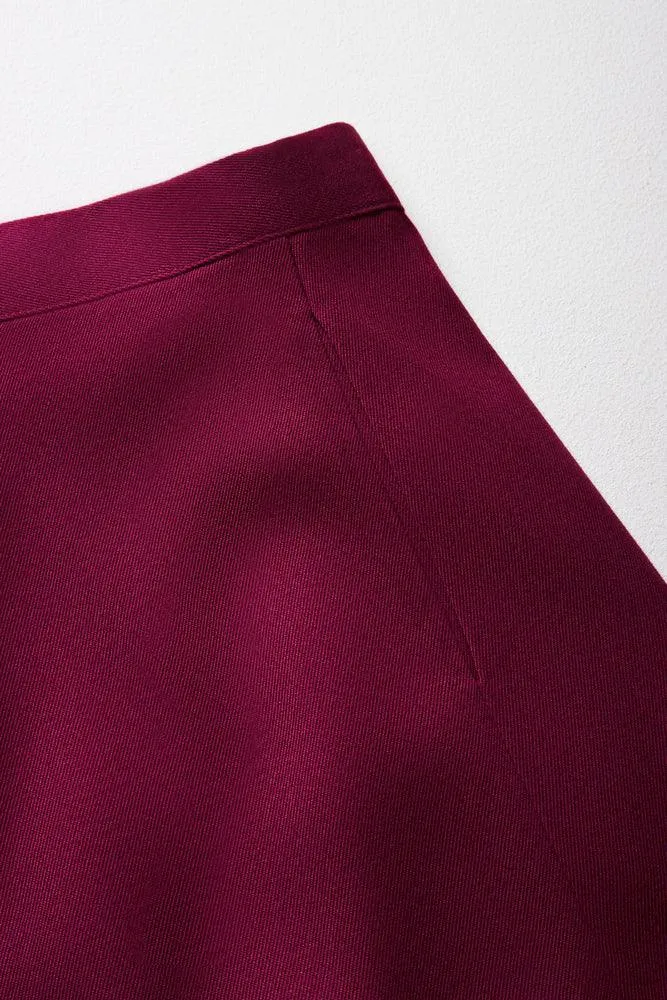 Girls School Skirt Maroon