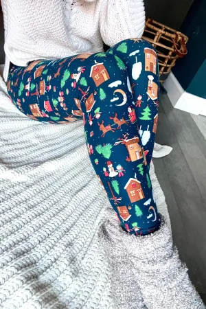 Holiday Mood Print Leggings