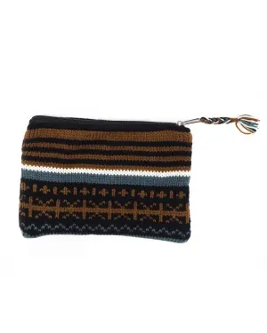 Intarsia Knit Pouch