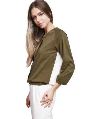 Jay Basic Reagan Button Top