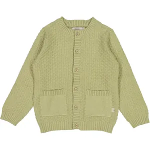 Knit Cardigan Alf - forest mist