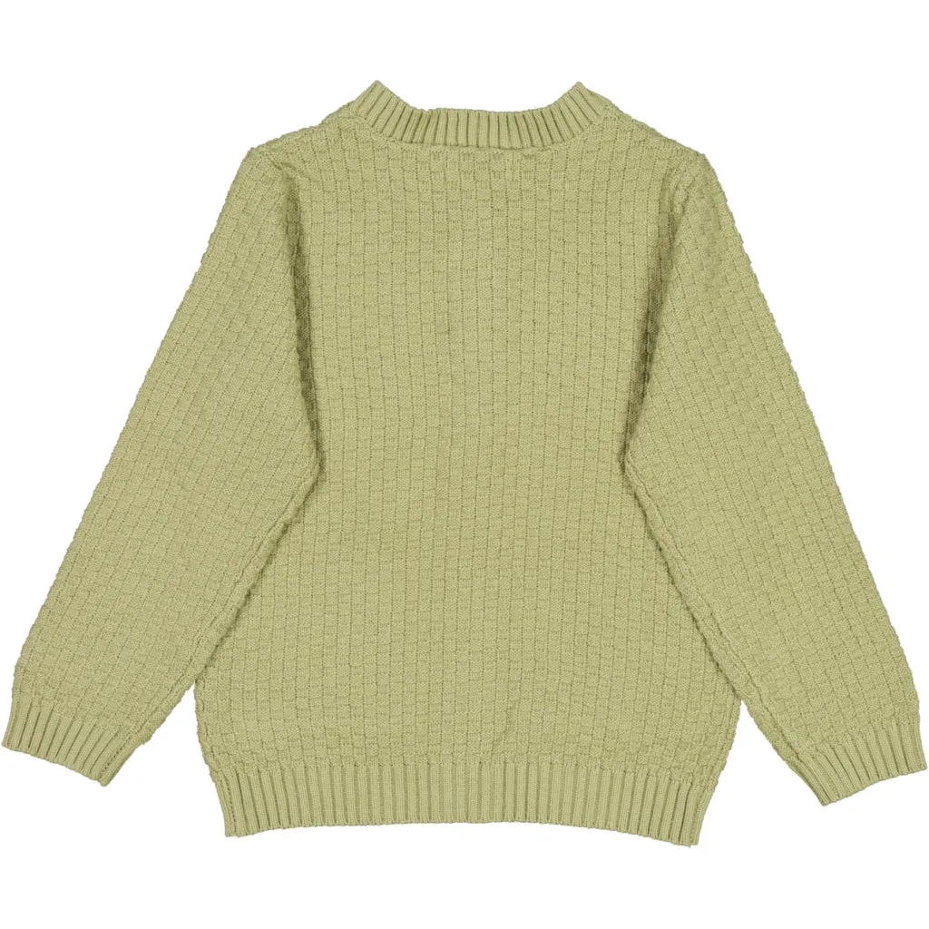 Knit Cardigan Alf - forest mist