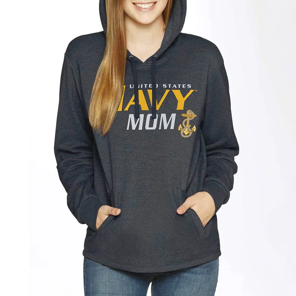 Ladies United States Navy Mom Hood (Midnight Navy)