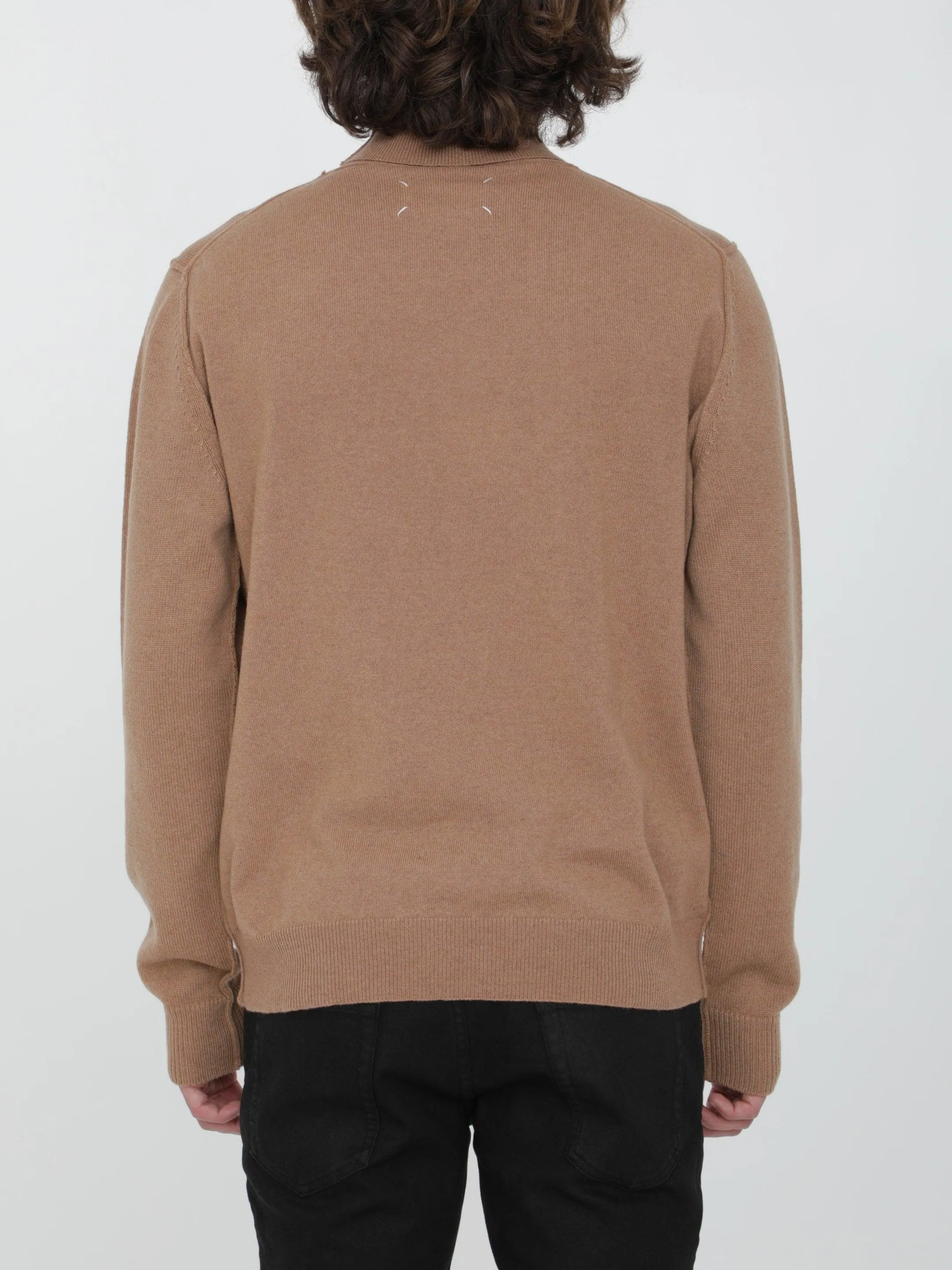 Maison Margiela Beige Cashmere Jumper