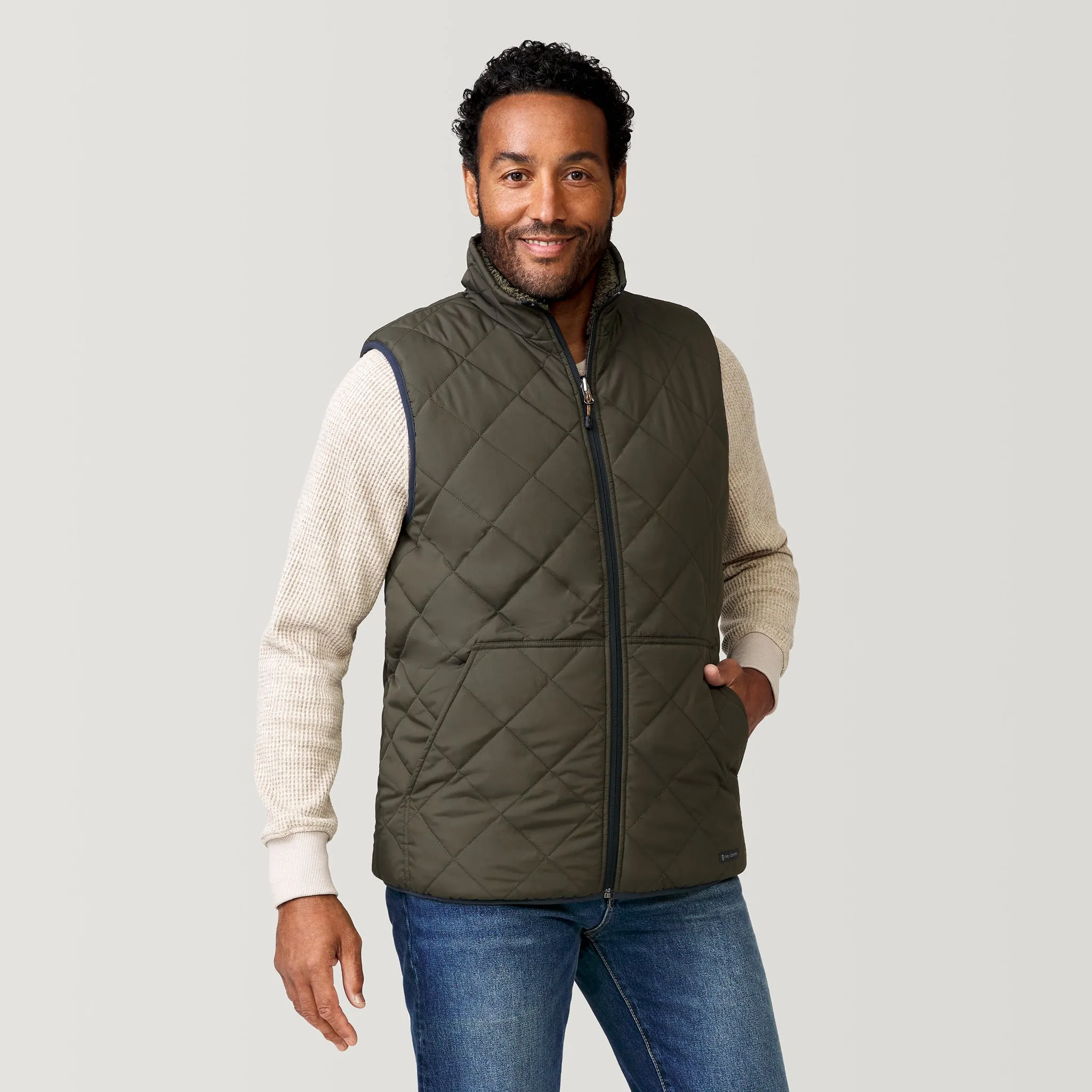 Men's Atlas Quilted Reversible Sherpa Vest