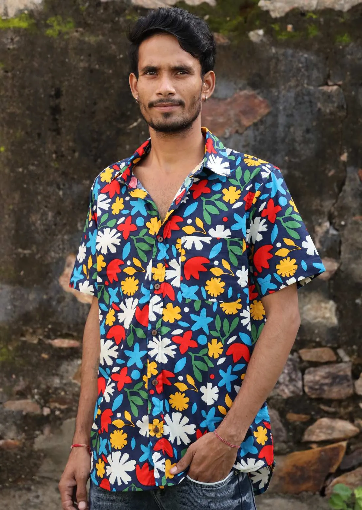 Men's Cotton Shirt Bright