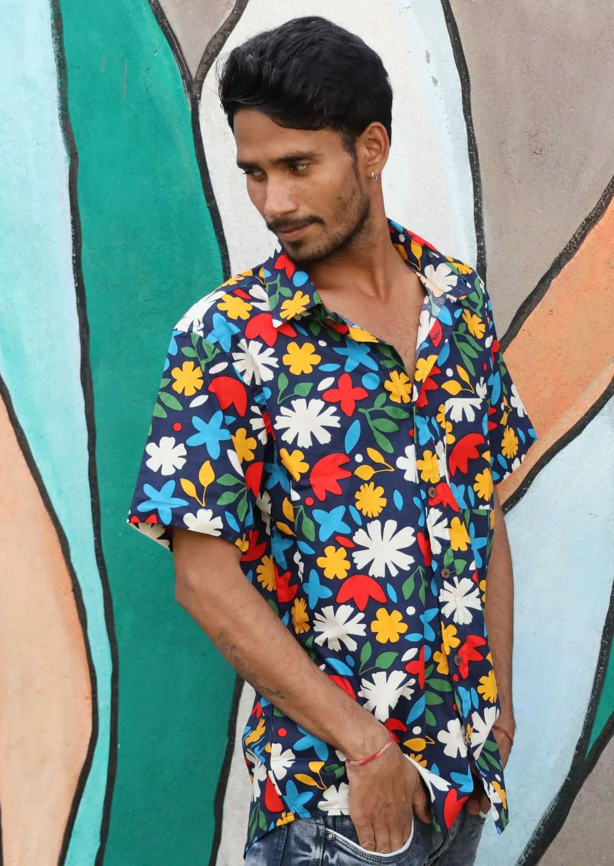 Men's Cotton Shirt Bright