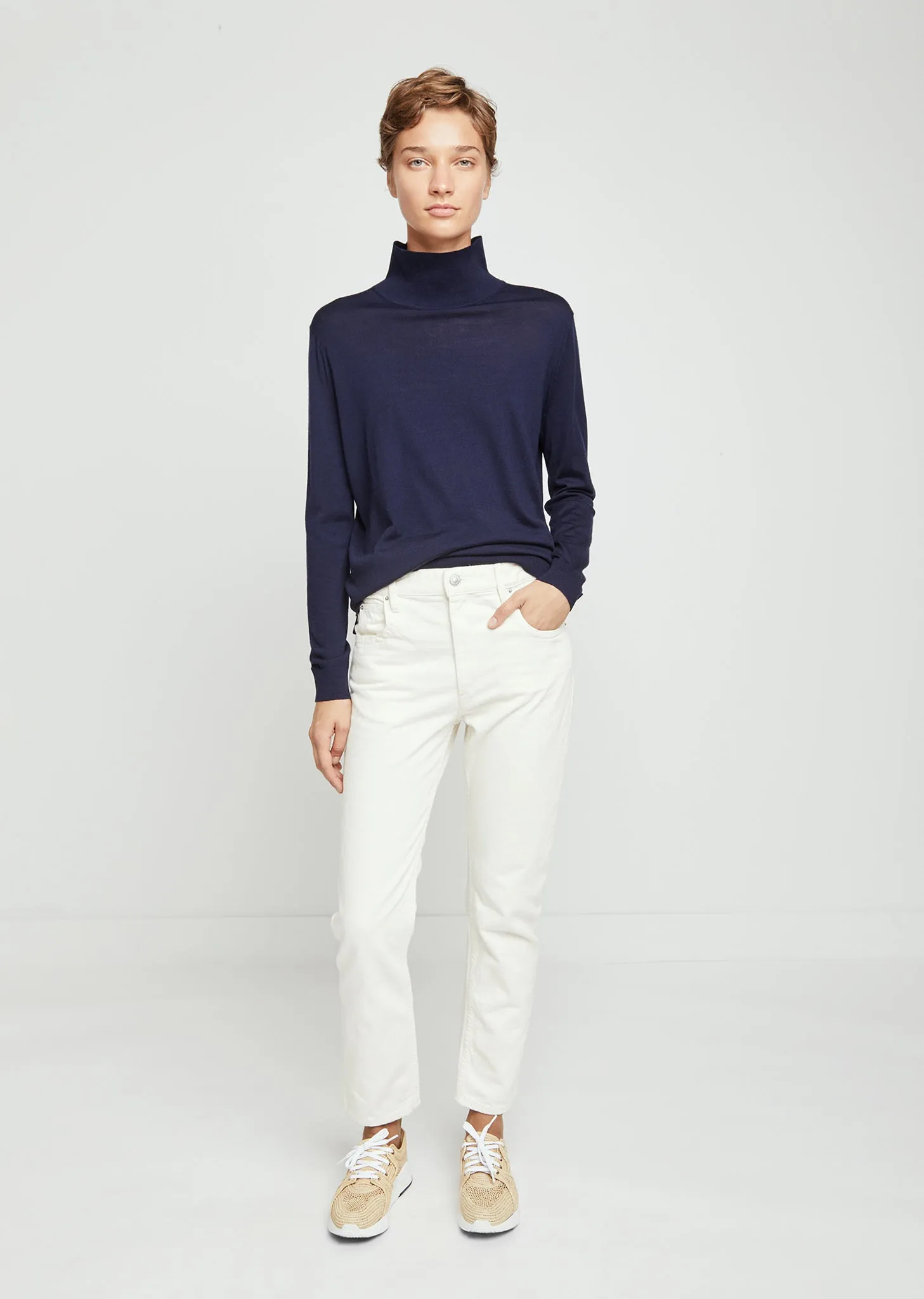 Merino Wool Essential Roll Neck Sweater