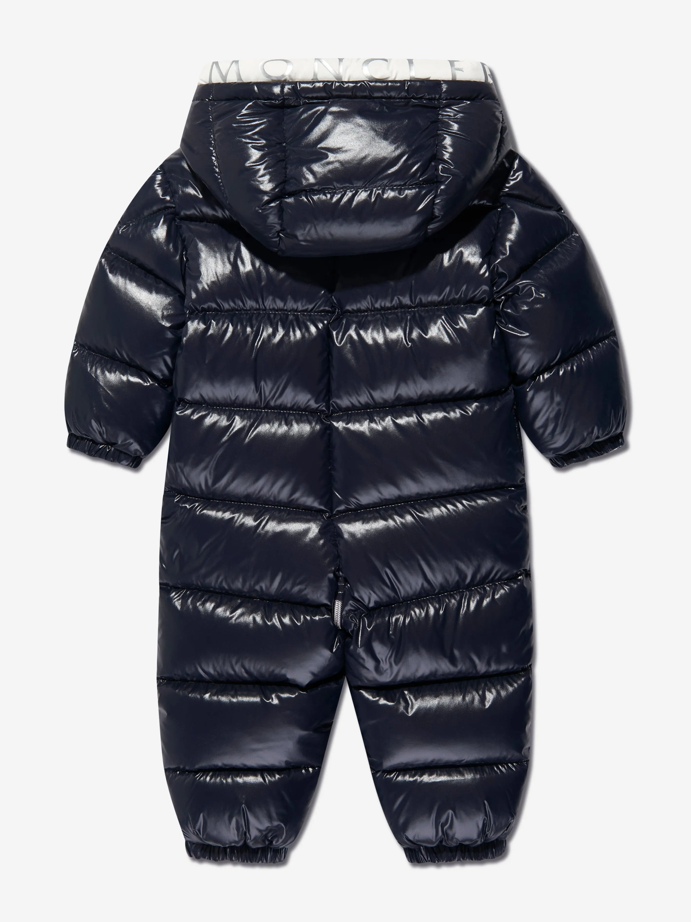 Moncler Enfant Baby Down Padded Samian Snowsuit in Navy