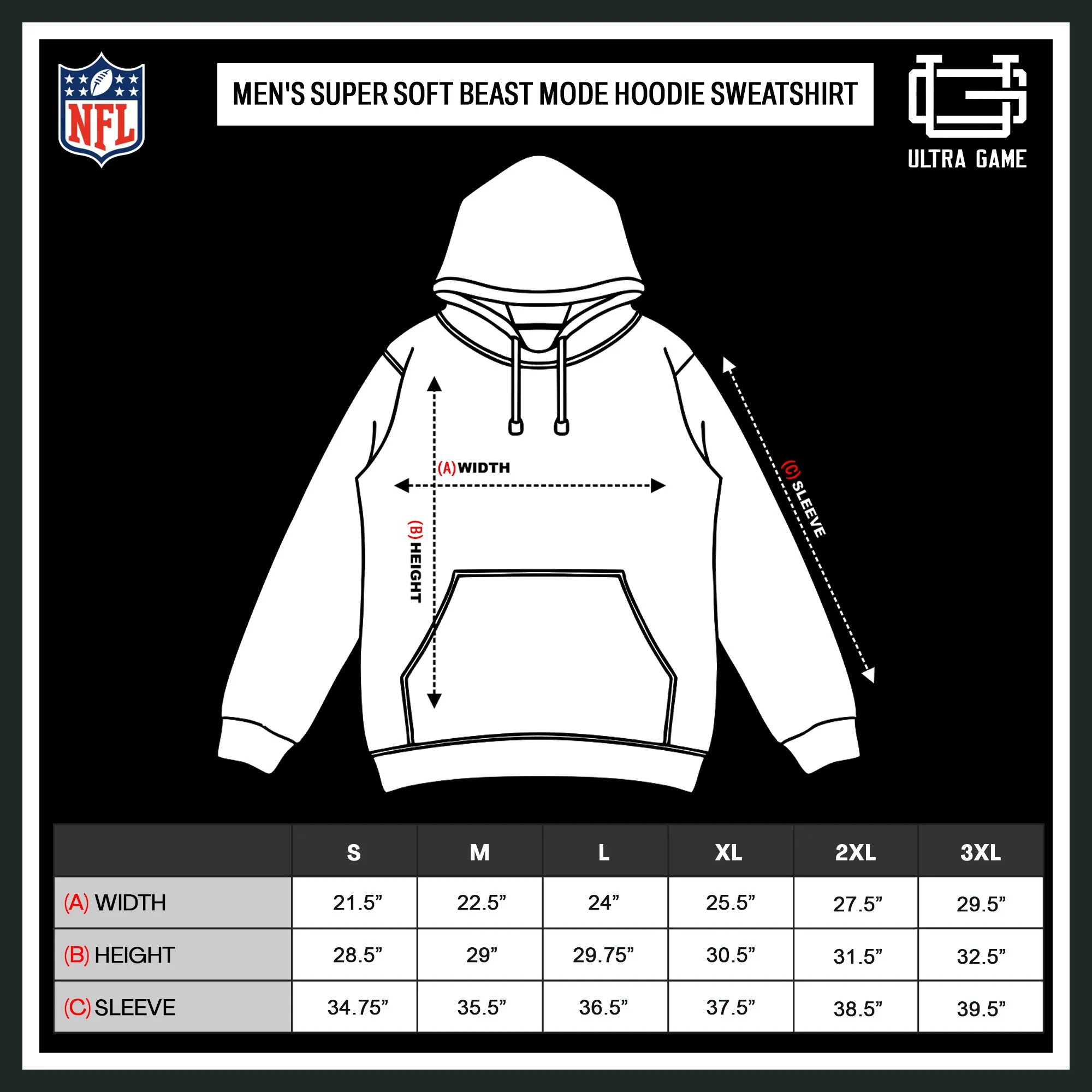 NFL Official Adults Unisex Super Soft Beast Mode Hoodie Sweatshirt|Seattle Seahawks