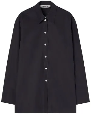 Noir Open Black Shirt