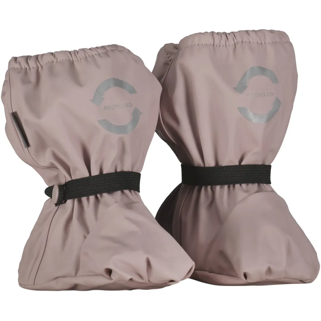 PU Rain Footies (Fleece lining) - Adobe Rose