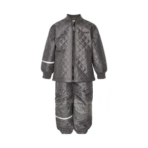 Quilted Thermal Set - Grey