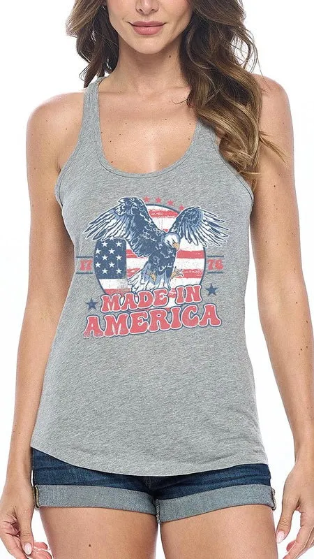 Racer Back America Eagle Tank Top