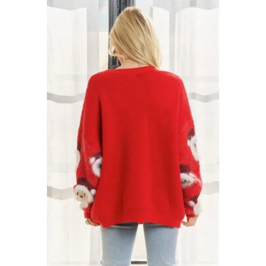 Red Cozy Santa Sweater