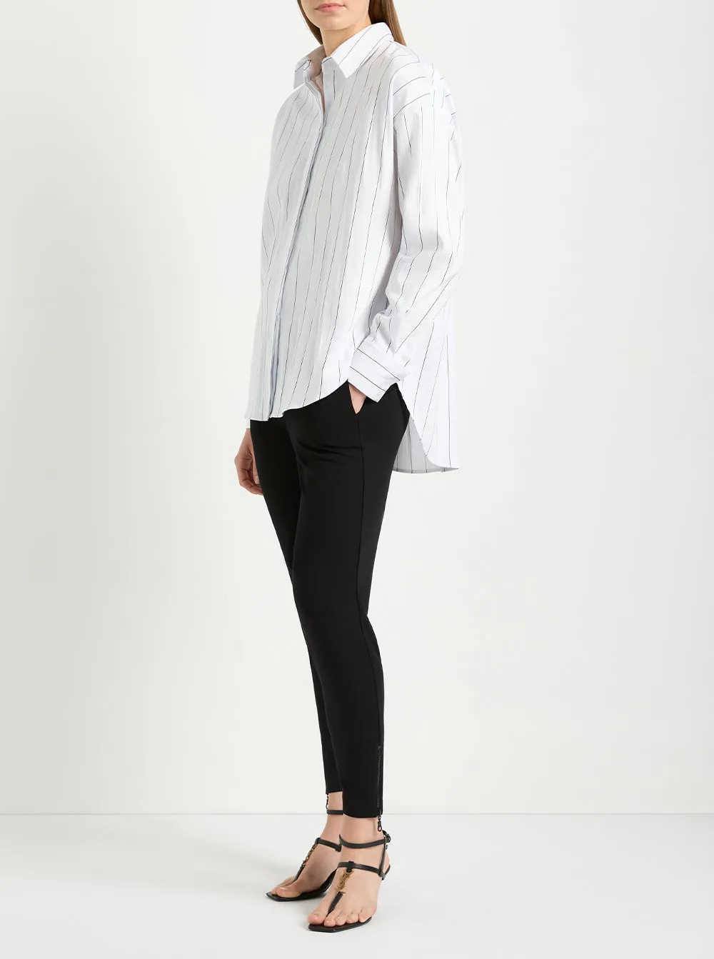 Relaxed Mid Shirt - White/Black