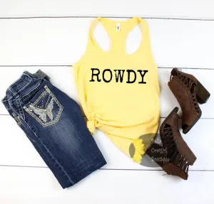 Rowdy Western Women's Tank Top