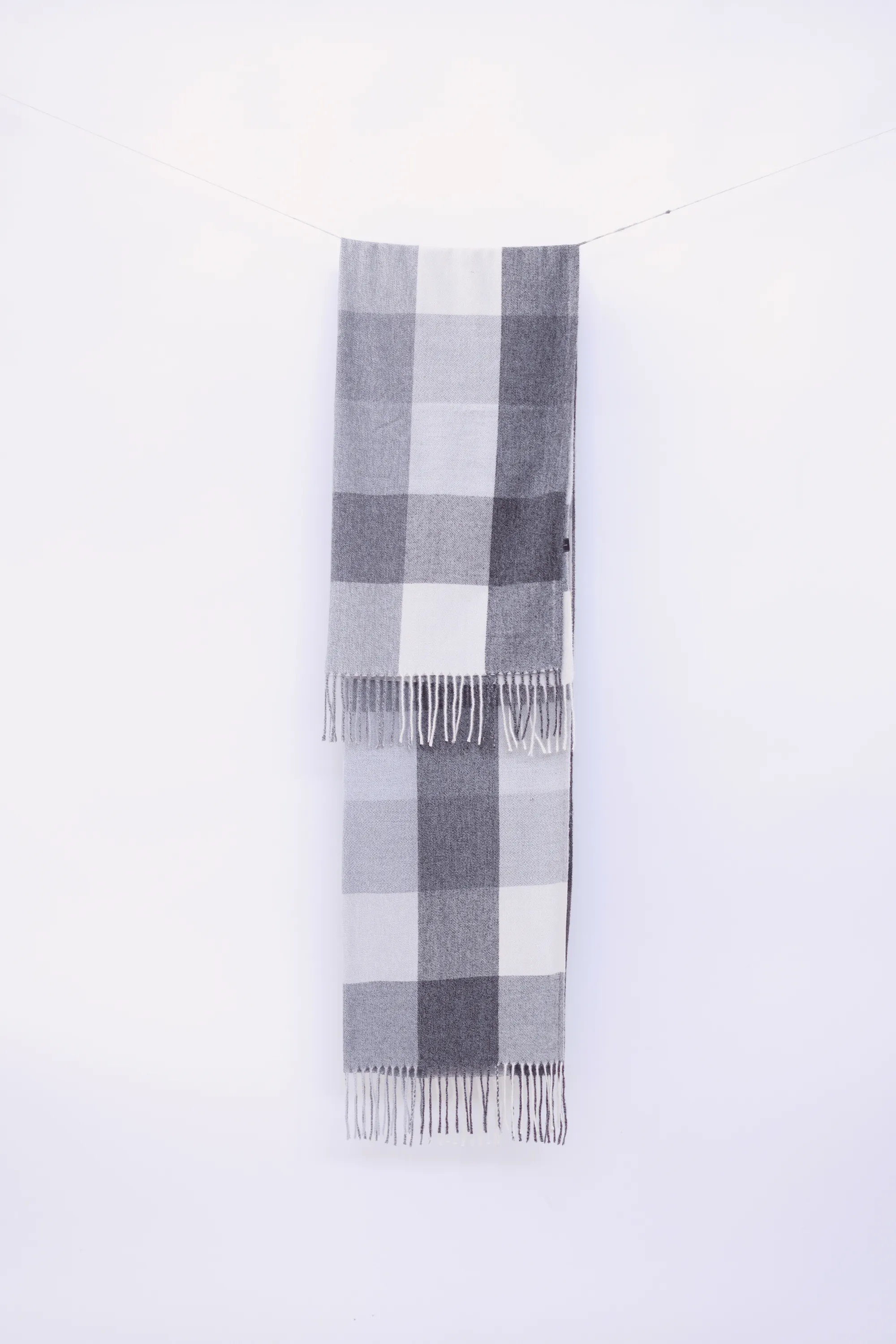 Scarf Piper White Grey