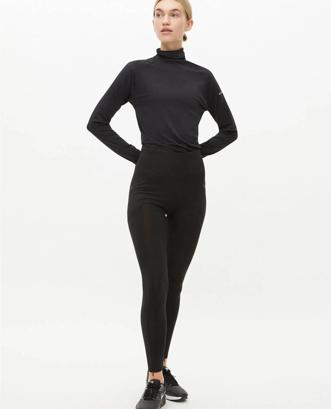 SIZE L - ROHNISCH Ally Merino Base Tights Black