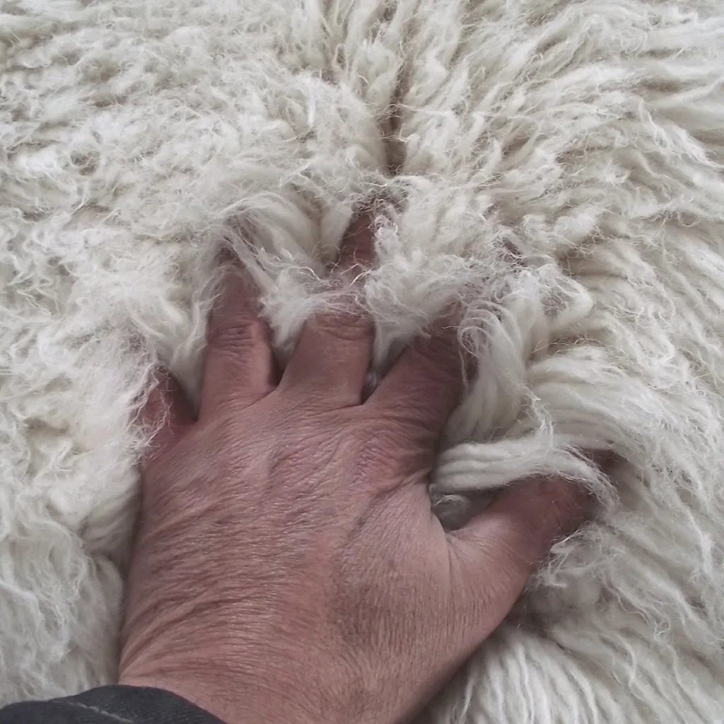 SUPER THICK SHEEPSKIN FLOKATI RUG | PLUSH 3.5" ORGANIC SHAG PILE.