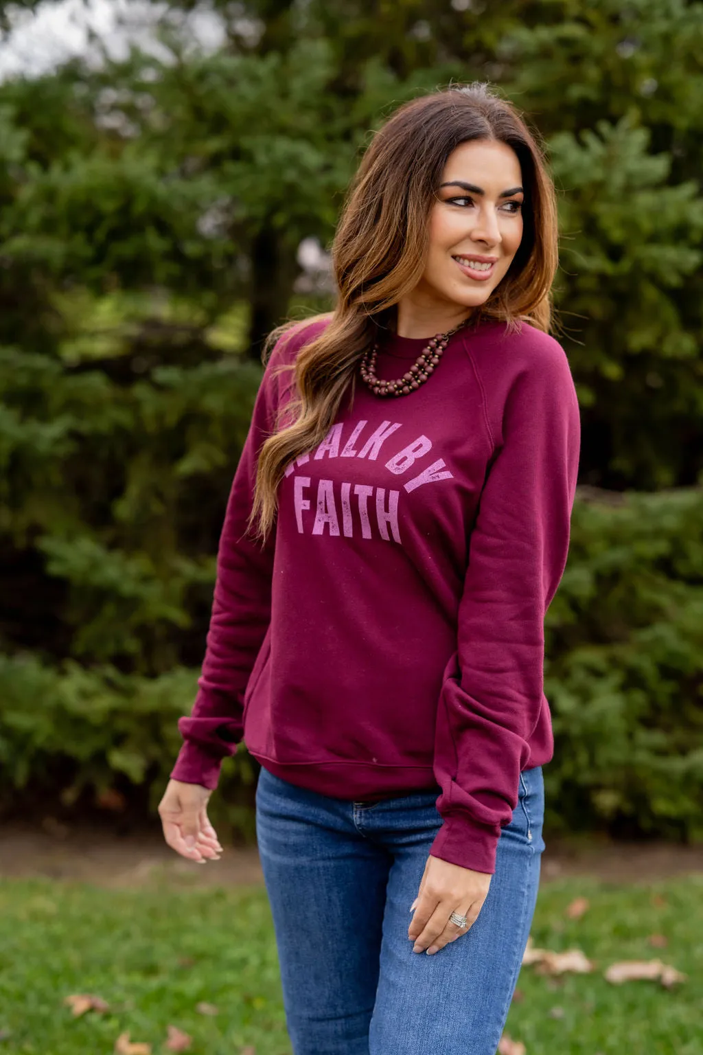 Walk By Faith Graphic Crewneck