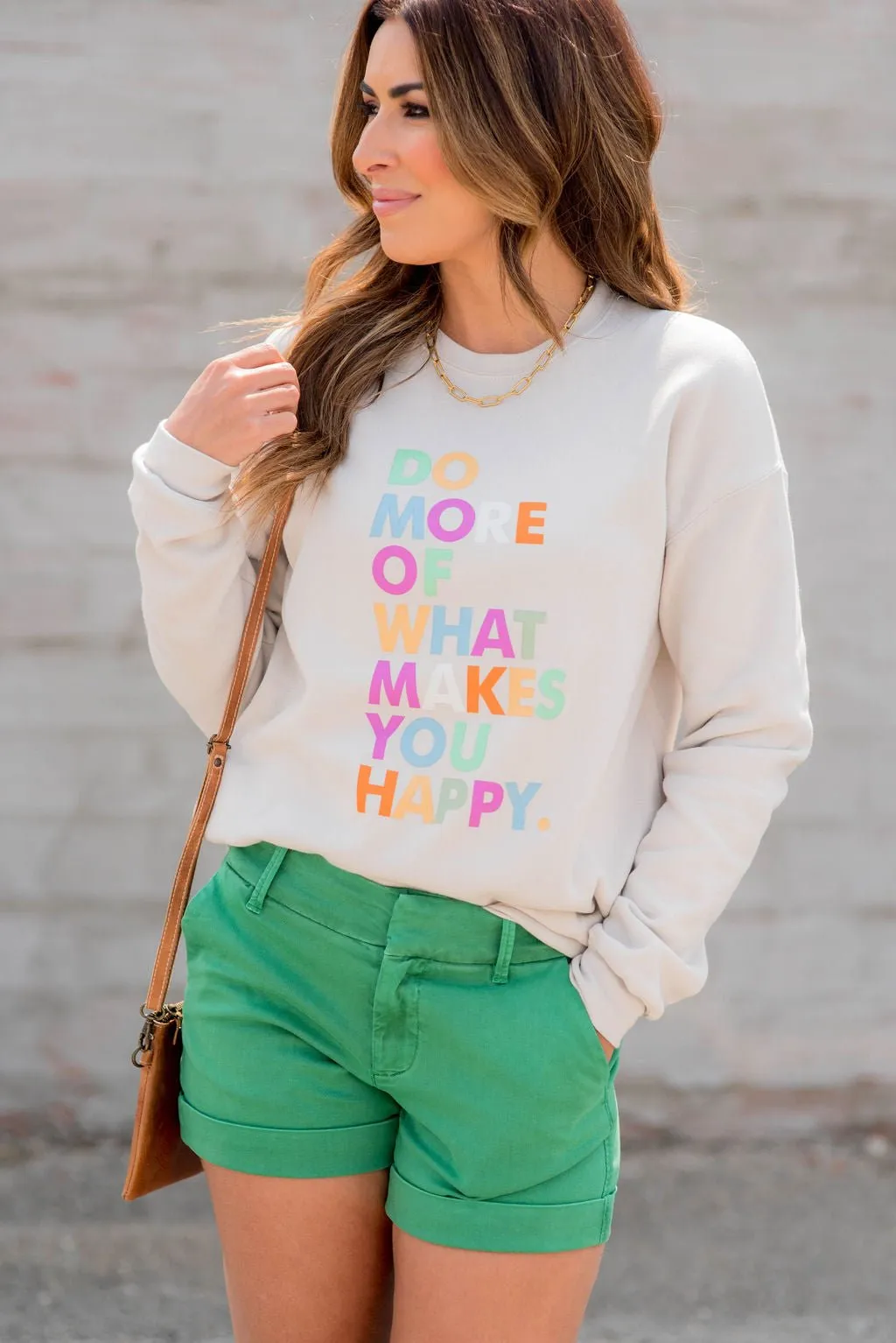 What Makes You Happy Graphic Crewneck