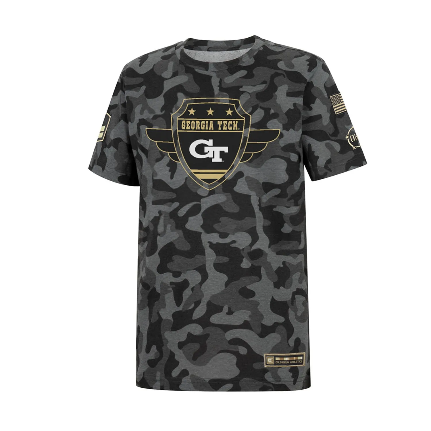 Youth Georgia Tech Yellow Jackets Claymore Grey T-Shirt