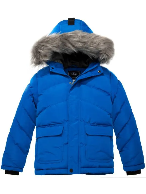 ZSHOW Boy's Hooded Puffer Jacket Winter Coat