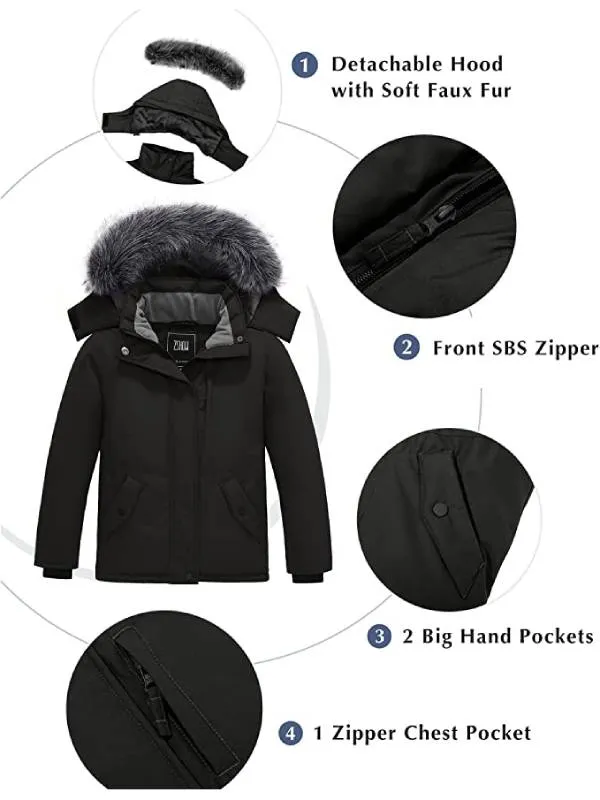 ZSHOW Girls' Padded Winter Coat