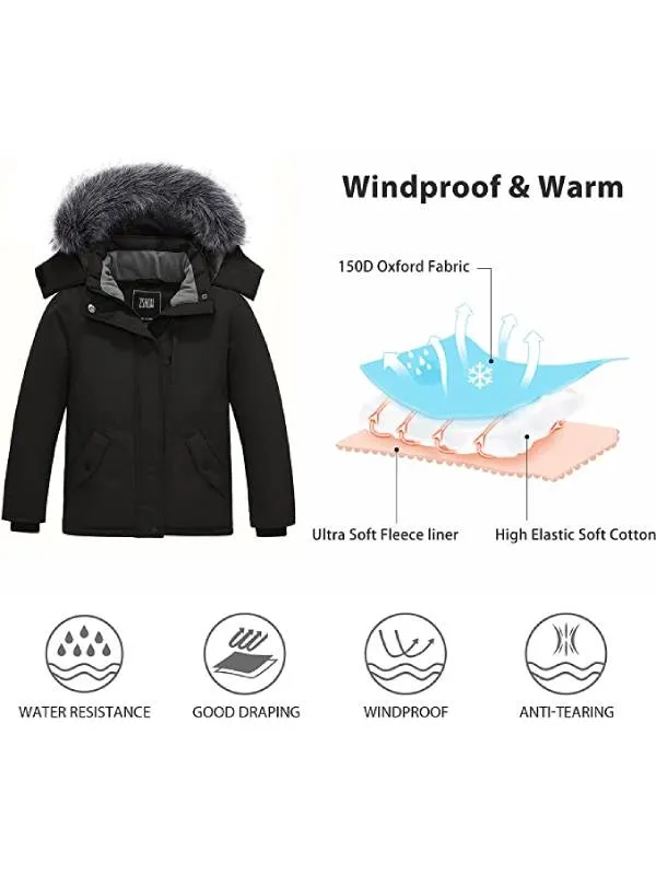 ZSHOW Girls' Padded Winter Coat